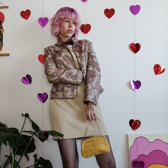 Vintage 90s Silk Blend Marisa Minicucci Jacket - Picture 11 of 16